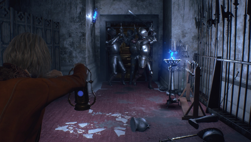 Ashley Blue Light Resident Evil 4 Remake